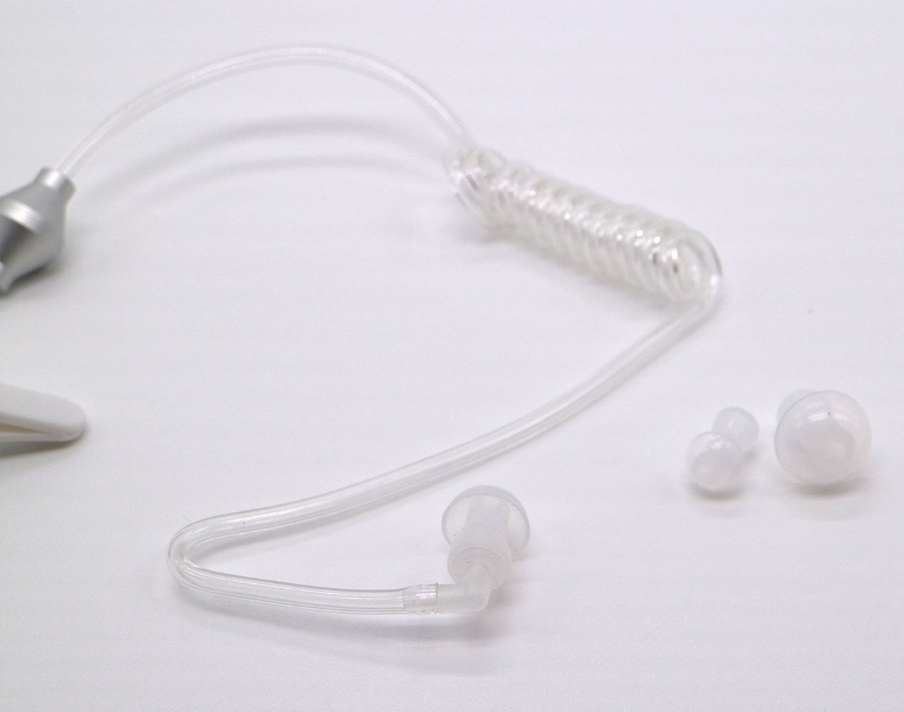 FBI Style Acoustic Tube Earphone Noise Reduce Compatible with iPhone Samsung HTC 3.5mm Mic
