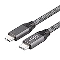 USB C to USB C High Speed Data Transfer, Video, Display, Monitor, Docking Station Cable for MacBook, Laptop, PC, HP, MNN, KYY, ARZOPA, InnoView