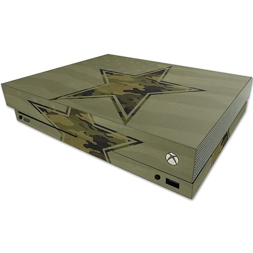 MightySkins Skin Compatible with Microsoft One X Console Only - Army Star | Protective, Durable, and Unique Vinyl Decal wrap Cover | Easy to Apply