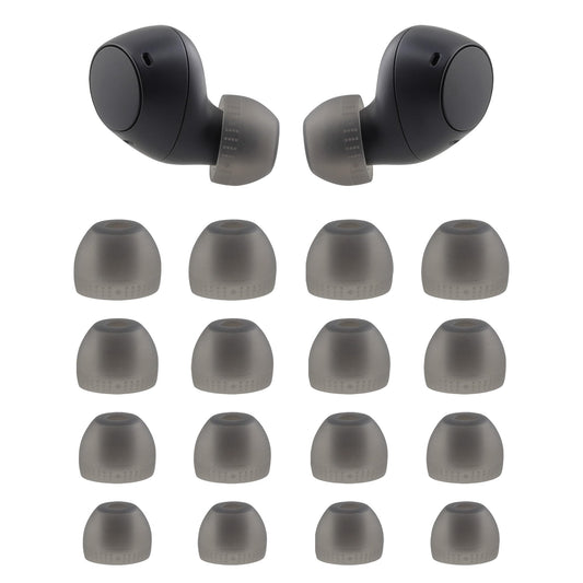 NANLANFAN Replacement Silicone Ear Tips for Sony WF-C510 / WF-C500 / WF-C700N / WF-C710N Wireless Earbuds, 8 Pairs (XS/S/M/L) (Black)