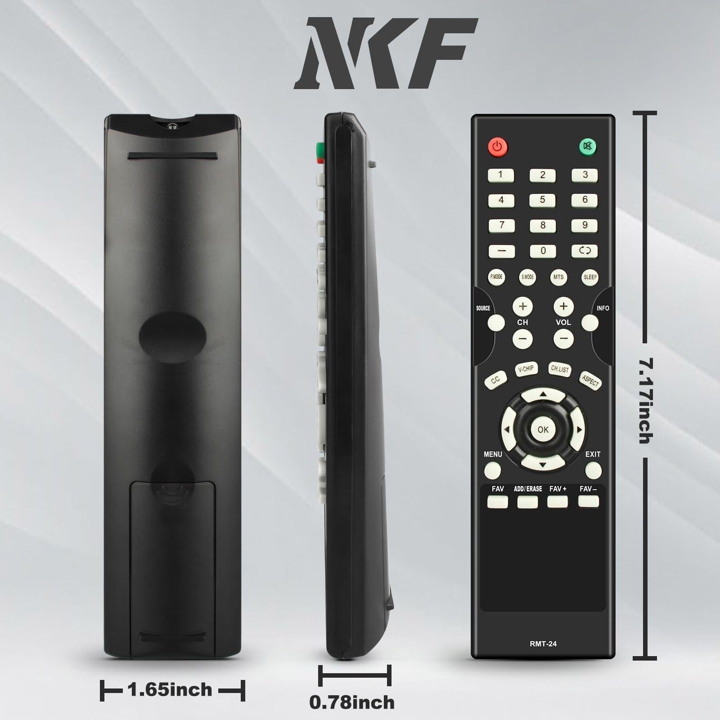 RMT-24 Remote for Westinghouse TV Remote Replacement DWM50F3G1 DWM55F1A1 DWM55F1G1 WD40FX1450 DWM32H1A1 DW39F1Y1 DW46F1Y2 DWM48F1A1 DW50F1Y1