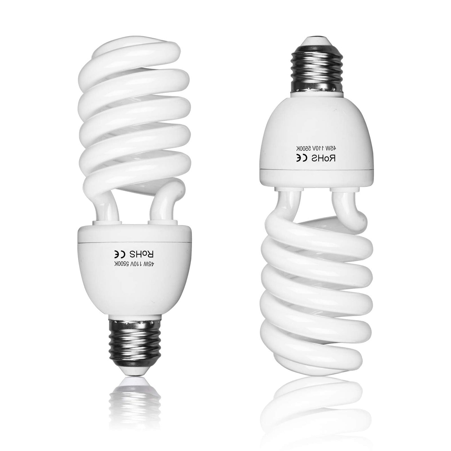 EMART 45W 5500K Fluorescent Full Spectrum Light Bulb for Photography 2Pack