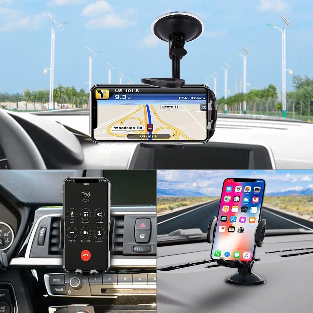 3.15" Double Sided Tape Black Car Mount Dashboard Pad Two Sided Adhesive Suction Cup Mounting Disk Sticky Tack No Traces For Windshield,Dash GPS,Cam