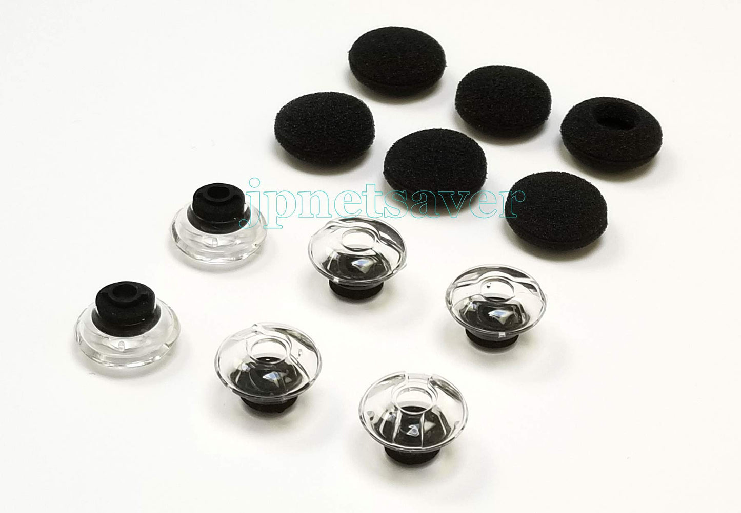 6pcs Large Sizes Eargels/Eartips for PLT Voyager Legend and Voyager PRO, Comfortable Soft Replacement Spare Kit with Foam Covers.