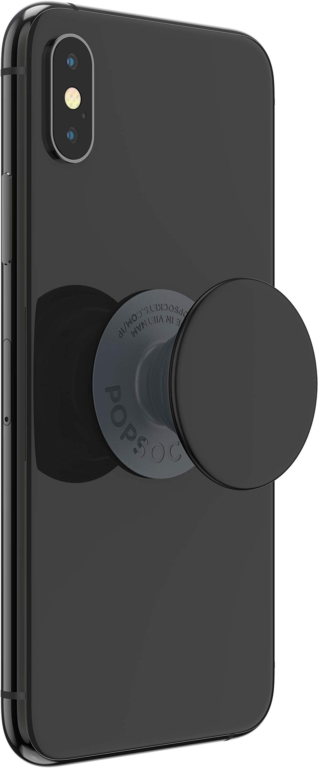 PopSockets Phone Grip with Expanding Kickstand, Adhesive Grip - Black