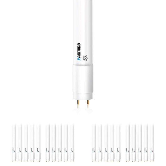 PARMIDA 20-Pack 4FT LED T8 Ballast Bypass Type B Light Tube, 18W, UL-Listed for Single-Ended & Dual-Ended Connection, 2200lm, Frosted Lens, T8 T10
