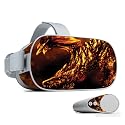 MightySkins Skin Compatible with Oculus Go Mobile VR - Golden Dragon | Protective, Durable, and Unique Vinyl Decal wrap Cover | Easy to Apply, Remove