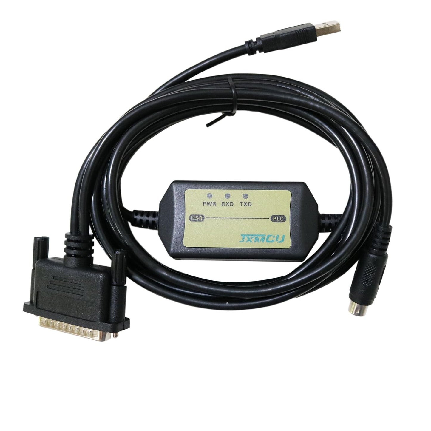 Avanexpress PLC Cable USB-SC09 A Series Interface, Compatible with PLC Programming Cable FX Series USB to RS422 Adapter