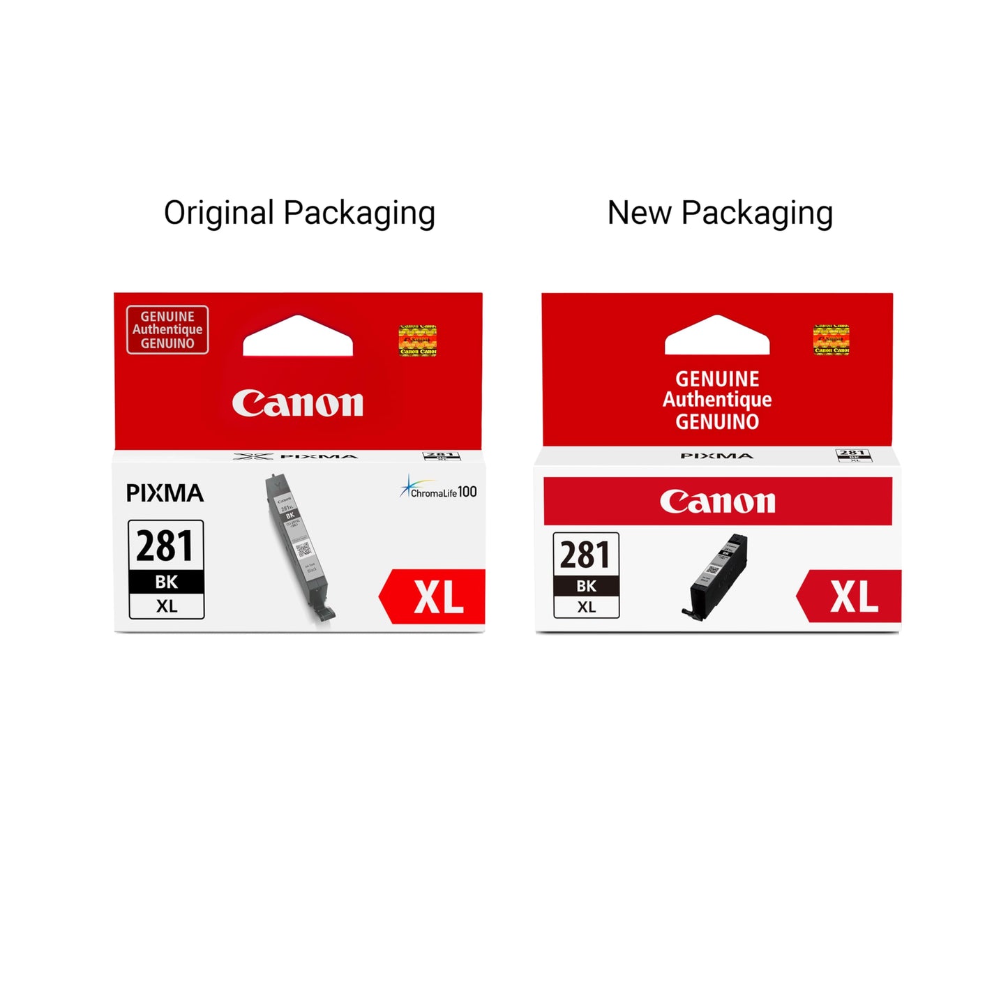 Canon CLI-281 XL Genuine Black Ink Tank, Compatible with TR8520, TS9120,TS8120, TS6120, TS9521C/a, TS9520/a, TS8220, TS6220, TS8320, TS6320,