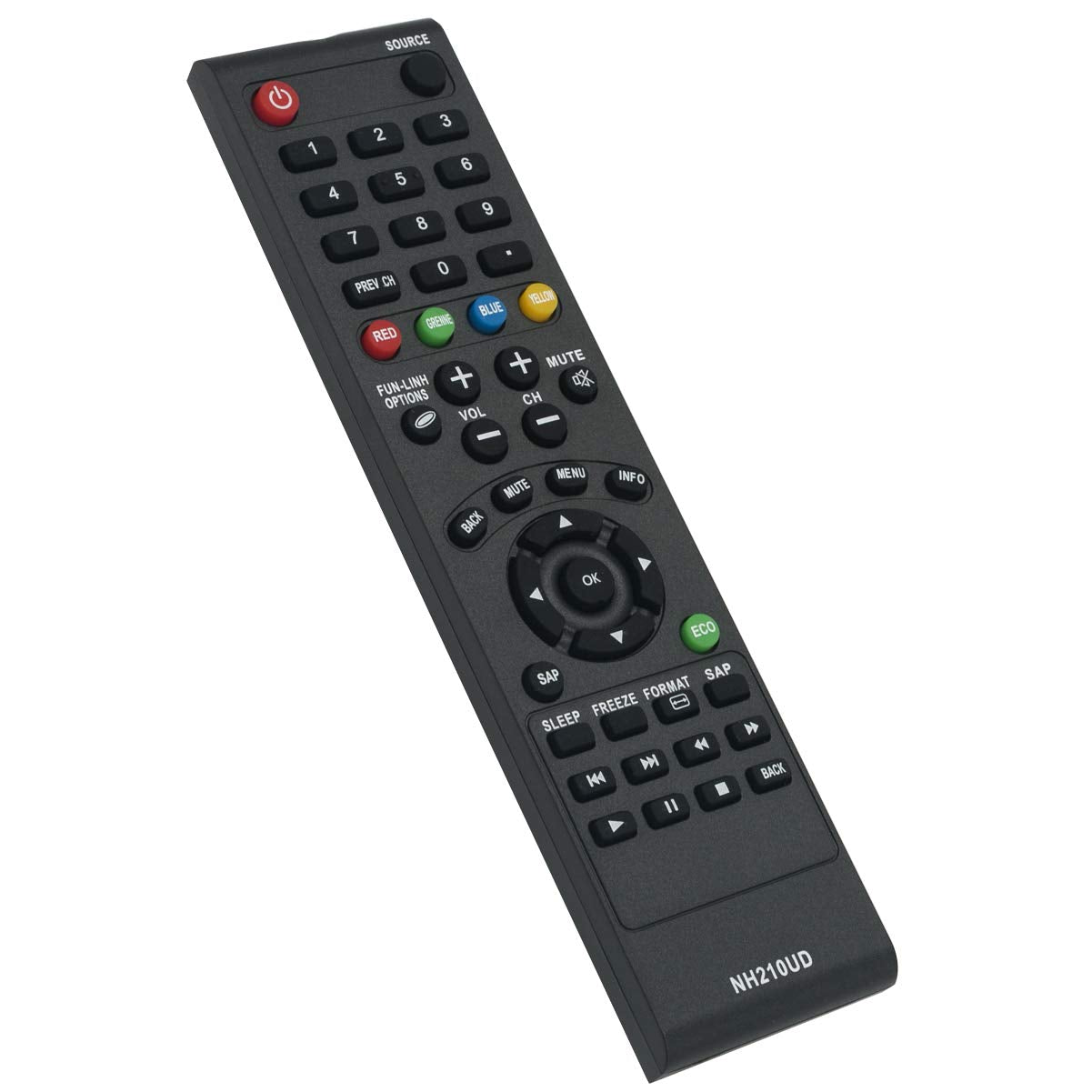 NH210UD Replacement Remote Control Applicable for Sylvania LCD TV LC320SS2 LC401SS2 LC190SS2 LC220SS2 LC260SS2