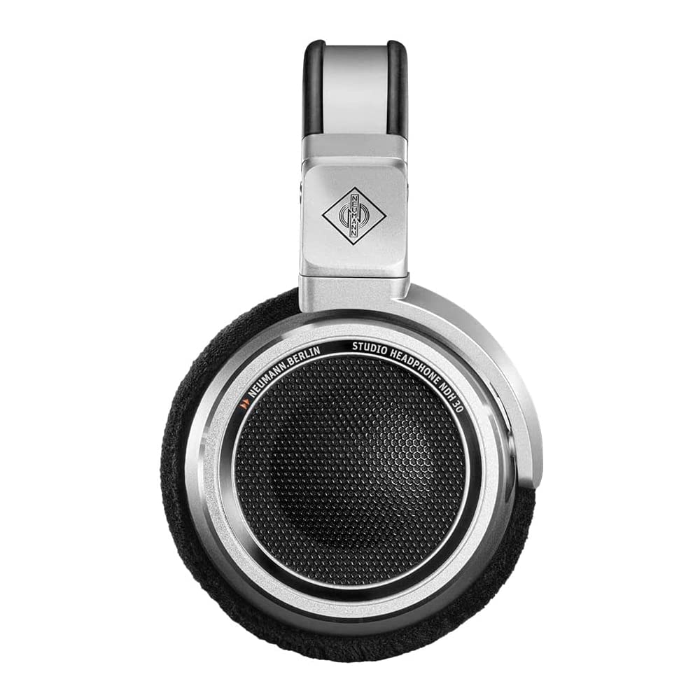 Neumann NDH 30 Dynamic Reference-Class Open-Back Studio Headphone Bundle with Auray HPDS-B Desktop Headphone Stand & 3.5mm Mini to Mini Cables, Black