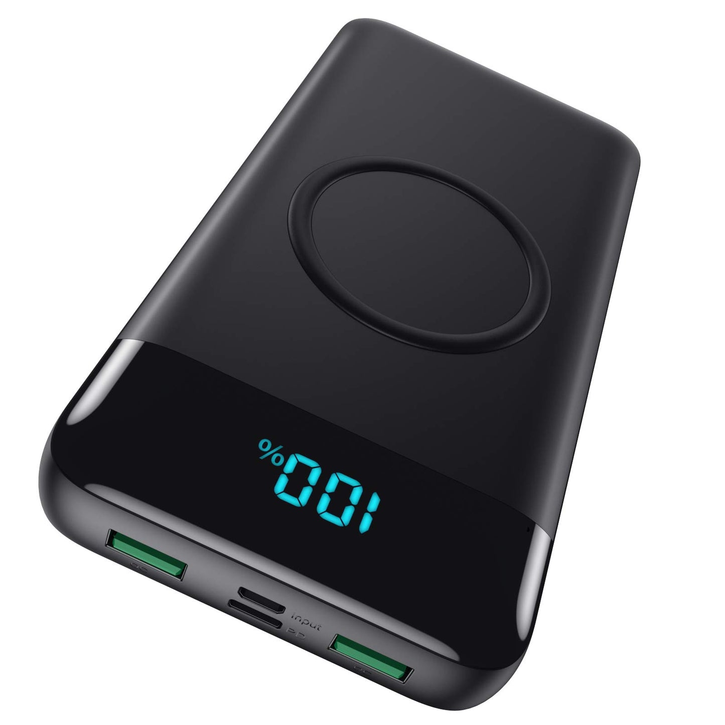 YHO Power Bank 10000mAh,18W PD USB-C Input & Output Portable Charger,QC3.0 Fast Charging External Battery Pack with 3 Output Backup Charger Compatible