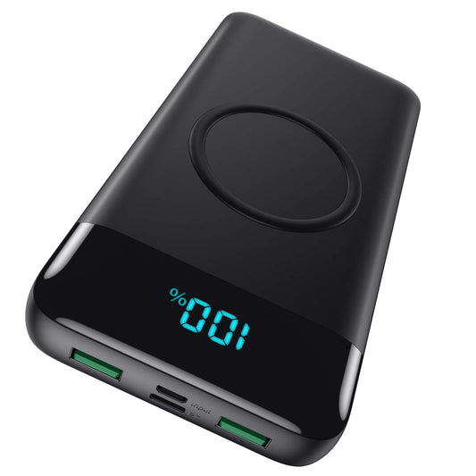 YHO Power Bank 10000mAh,18W PD USB-C Input & Output Portable Charger,QC3.0 Fast Charging External Battery Pack with 3 Output Backup Charger Compatible