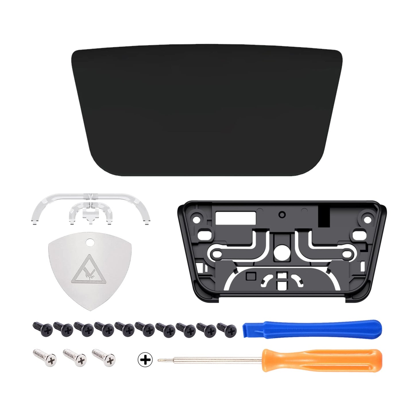 eXtremeRate Replacement Touchpad Cover Compatible with ps5 Controller BDM-010 020 030 040 050 060 Models, Custom Soft Touch Black Touch Pad Repair