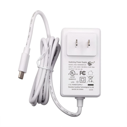 Orange Pi 5 5V4A Type-C Power Supply Adapter - Multiple Circuit Protection USB C Charger Transformer Compatible with Orange Pi 5, 5 Pro, CM5, 5B/5…