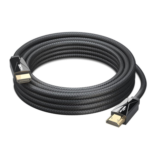 Maximm HDMI Cable 4K Ultra HD 25 Foot Nylon Braided HDMI 2.0 Cable, High Speed 18Gbps 4K60Hz HDR, 3D, 2160p, 1080p, HDCP 2.2, ARC, HDMI Cables