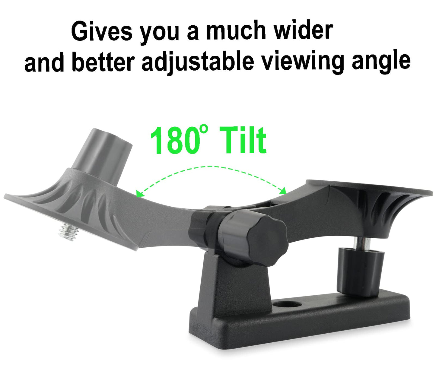 LEFXMOPHY Wall Mount for WYZE Cam Pan V3 for Camera Corner/Ceiling Indoor/Outdoor Mounting Bracket Base 180 Degree Tilt Adjustable 2-Pack Black Shelf