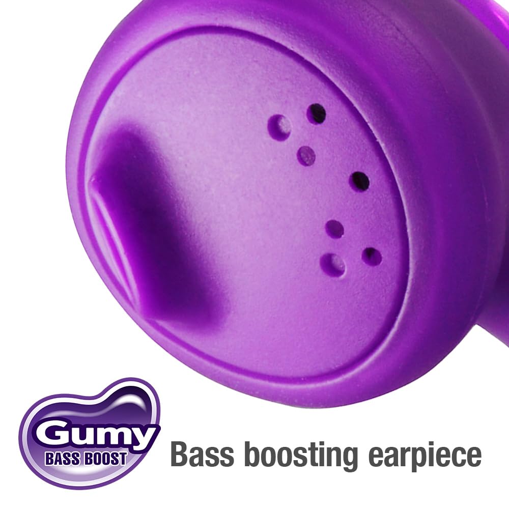 JVC HAF160V Gumy Ear Bud Headphone Violet