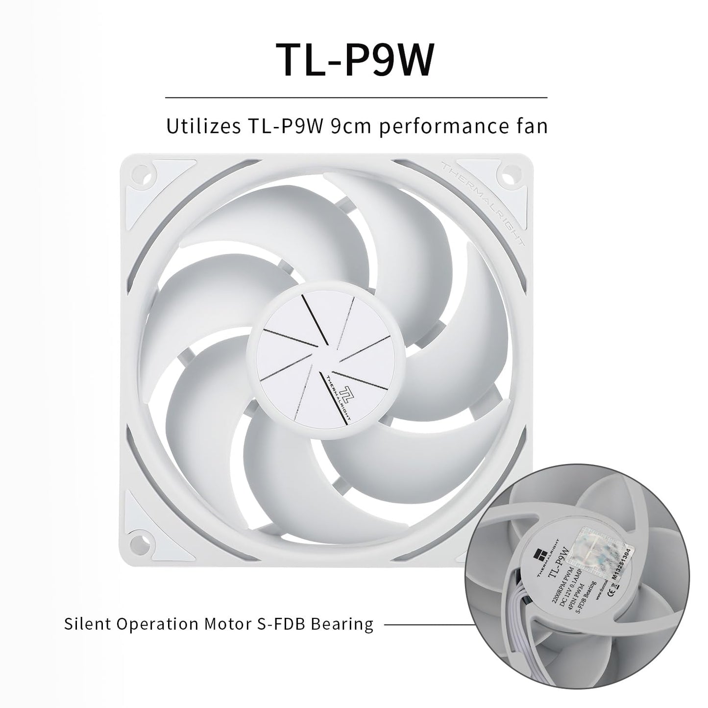 Thermalrlght Peerless Assassin 90 SE White CPU Air Cooler, Double Towers CPU Heatsink Cooler, with TL-P9W Quiet PWM Fan, Computer CPU Cooling