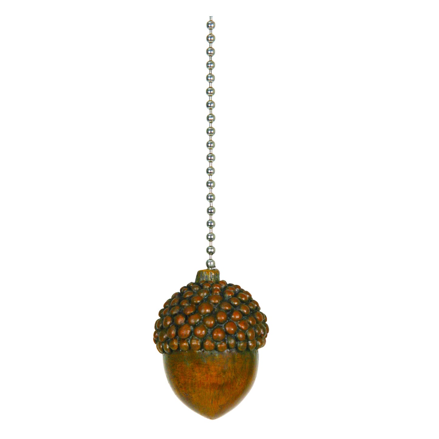 Rivers Edge Products 12" Ceiling Fan Pull Chain Extender - Pull String Extension for Light Fixture - Decorative Poly Resin Switch Chains - Nature Home