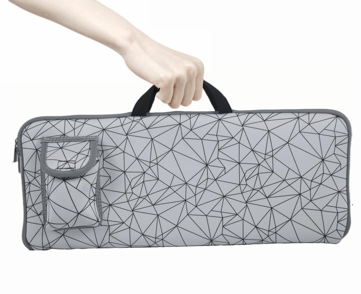 Neoprene Carrying Case Storage Bag for Logitech MK335 Wireless Keyboard and Mouse Combo | Waterproof, Dustproof Protector with External Pocket