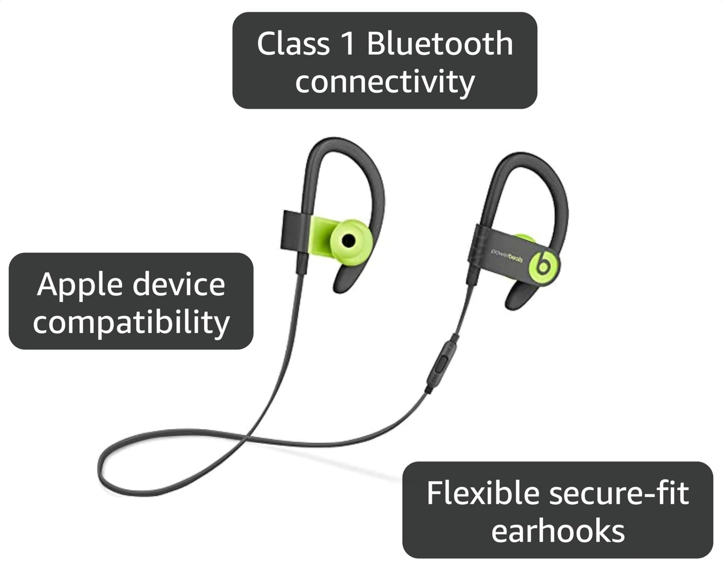 Powerbeats3 Wireless In-Ear Headphones - Shock Yellow (Renewed)