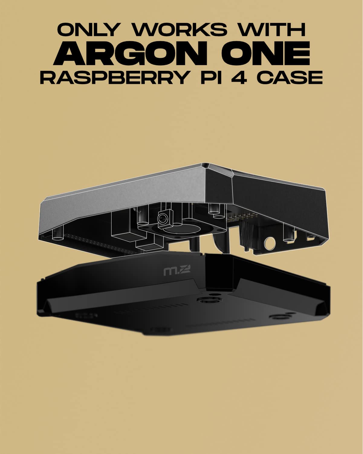 Argon ONE M.2 SATA Expansion Board for Raspberry Pi 4 | SSD Storage Upgrade | Supports M.2 SATA B-Key & B+M Key | UASP High-Speed Transfer |