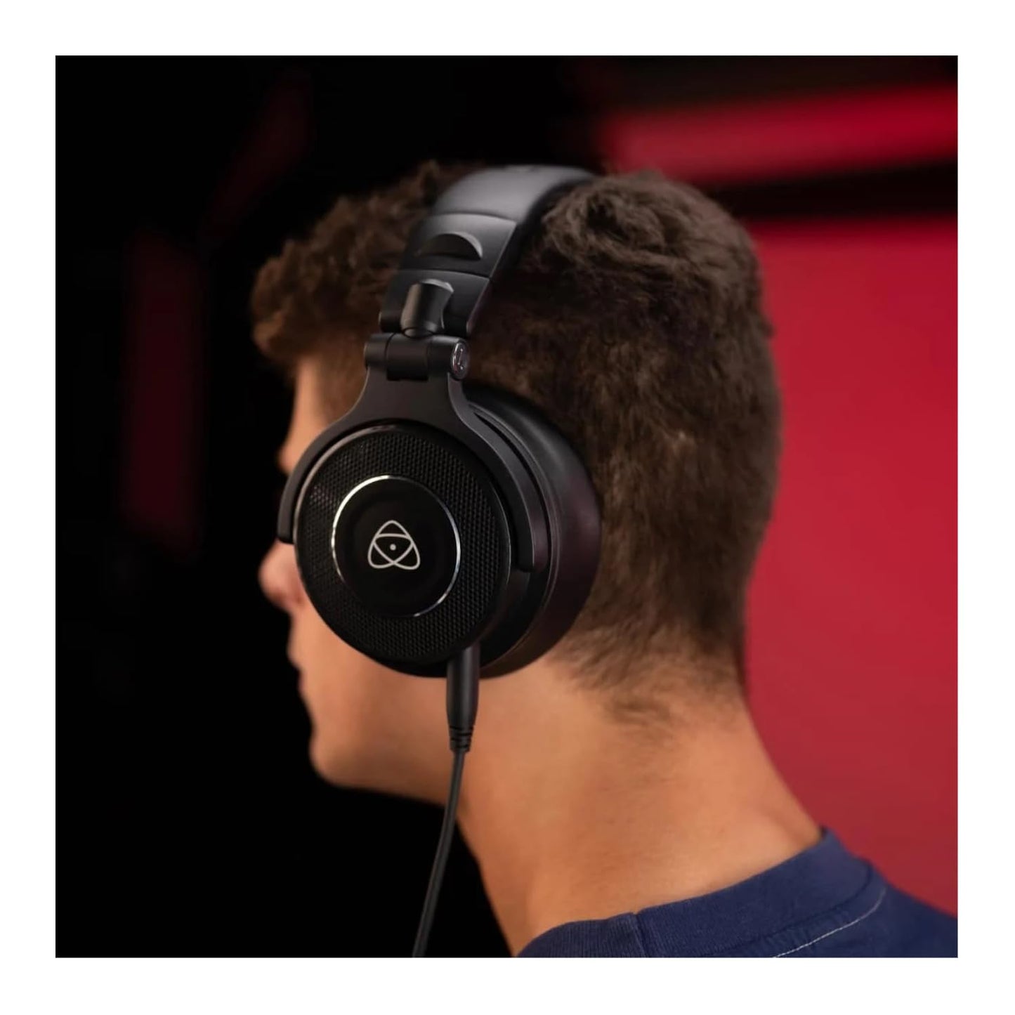 Atomos StudioSonic Professional Wired Over-Ear Headphones Studio Monitor Sound Quality for Recording, Mixing & Content Creation Black