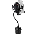 HyperGear Cup Holder Flex Universal Phone Mount, Car Phone Holder with Adjustable Gooseneck & 360° Rotation, Universal Compatibility for iPhone