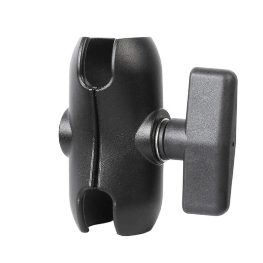 xik Heavy Duty 1.5" Ball Double Socket Arm - 3.54" Aluminum Alloy Extension for Marine Electronics, RAM Mount C-Size Compatible, Fish Finder/GPS Mount
