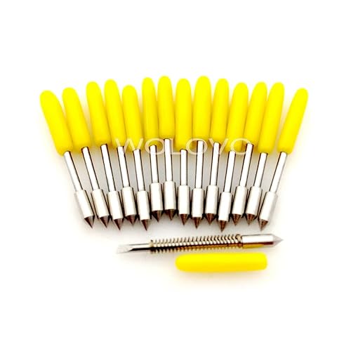 wolovo 15pcs 30 Degree Graphtec CB09 Vinyl Plotter Cutter Blade with Spring