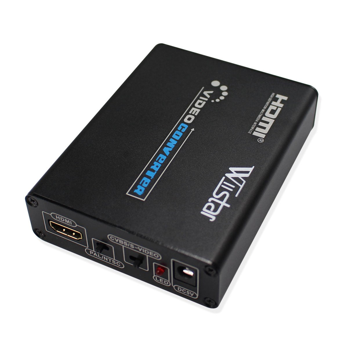 Wiistar HDMI to AV RCA Composite & S-Video R/L Audio Converter HDMI to CVBS Video Converter Support 720P/1080P for DVD PS2 PS3 Xbox HDTV