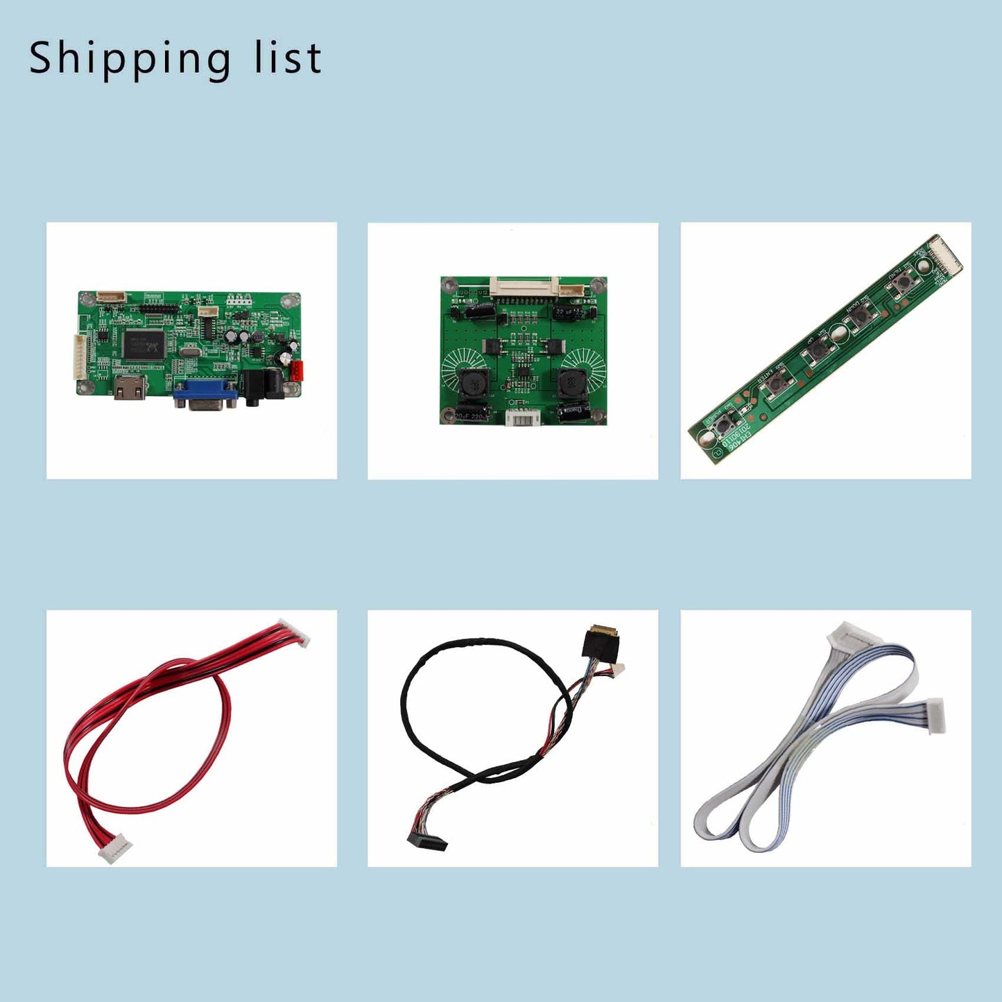 FanyiTek VGA LCD Controller Board for 21.5 inch LM215WF3 SDC2 1920x1080 40 Pin EDP LCD Screen 12V
