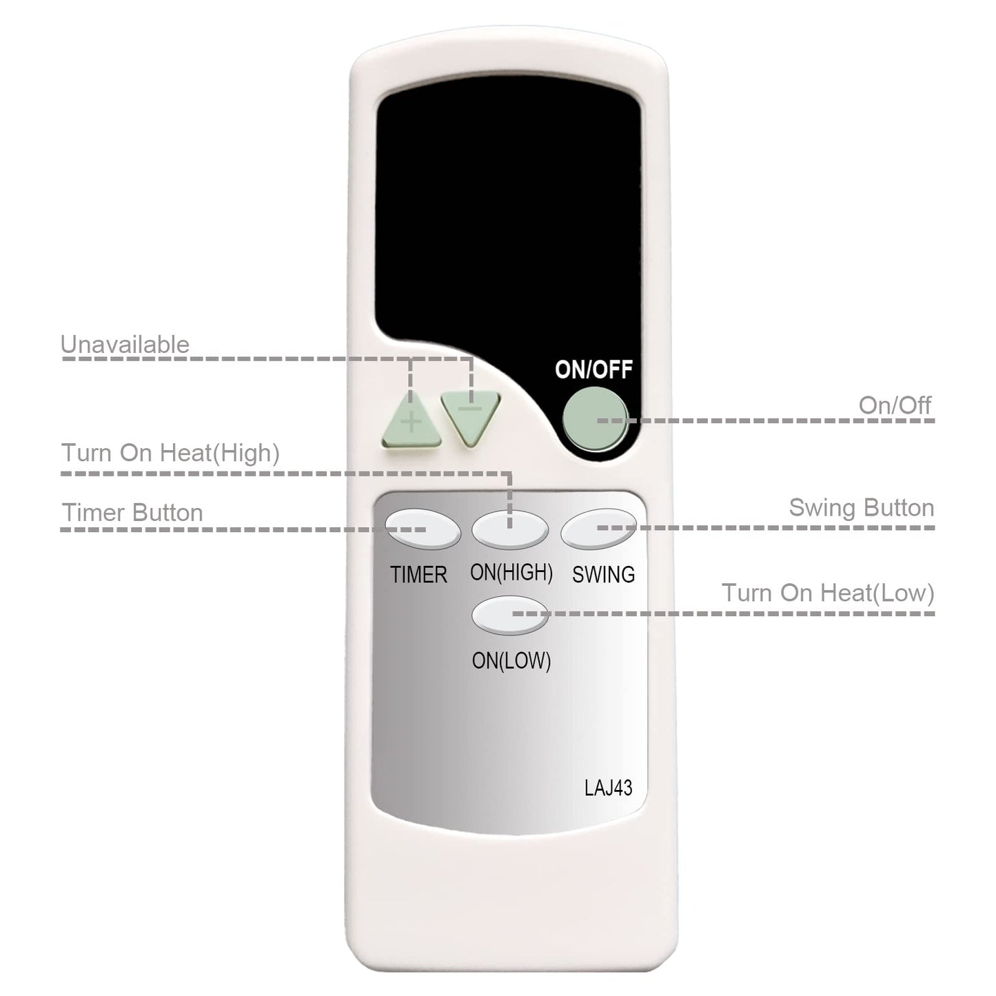 Replacement Remote Control for Lasko LASK006 Upright Fan