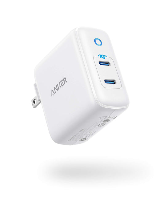 Anker iPhone Charger USB-C, Anker 40W 2-Port PIQ 3.0, PowerPort III Duo Type C Foldable Fast Charger,Power Delivery for iPhone 13/13 Mini/13 Pro/13