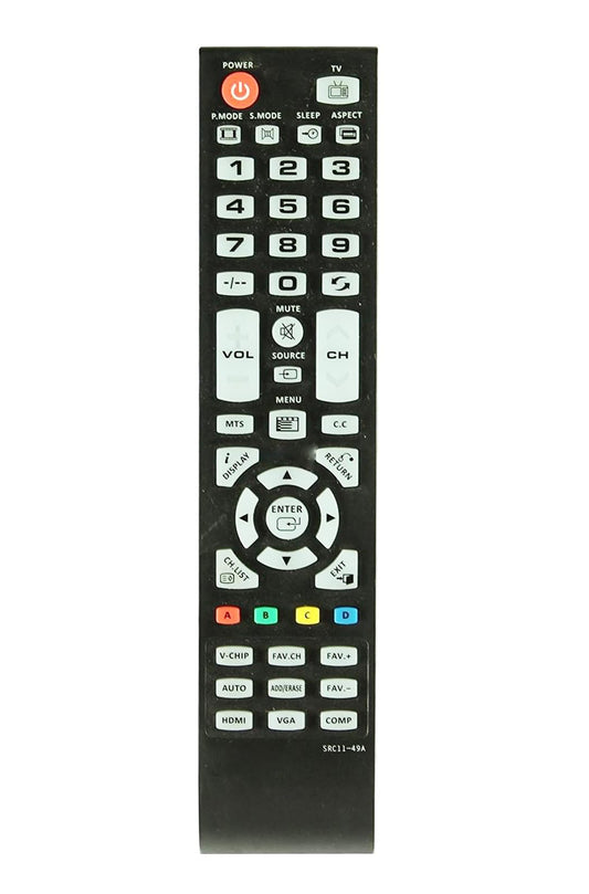 SRC11-49A SRC1149A TV Remote Control Compatible for Seiki TV Sc322ti, Sc402TT