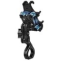 ZIDIYORUO Anti-Vibration UTV Phone Mount Heavy Duty, Full Protection SXS Phone Holder with Aluminum Bracket Fit for 1.75-2" Roll Cage, Adjustable UTV