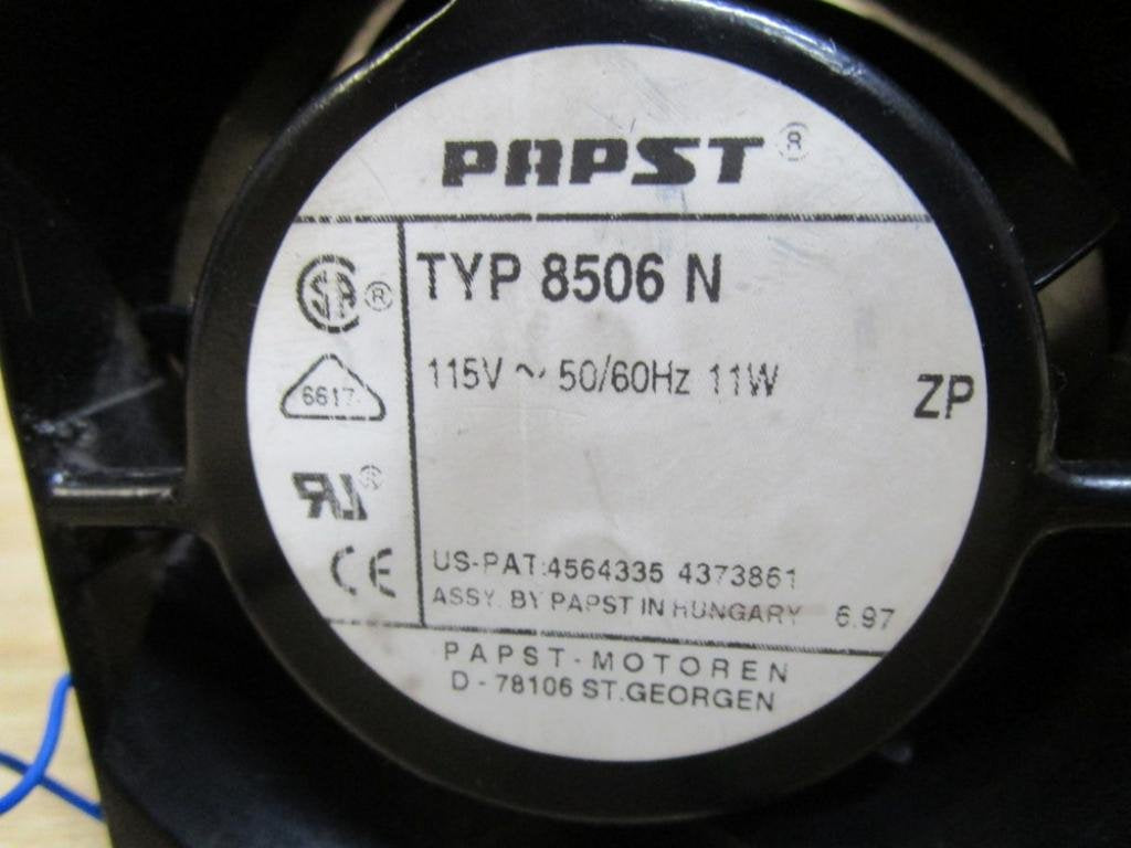 EBM PAPST 8506N AXIAL FAN, 80MM, 115VAC