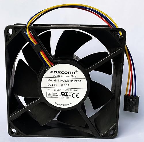 PV903212PSPF 0A Chassis CPU Cooling Fan PV903212PSPF OA 12V 0.60A 9232 9CM 4-Wire Server PWM Cooling Fan for PV903212PSPF 0A Cooling Fan