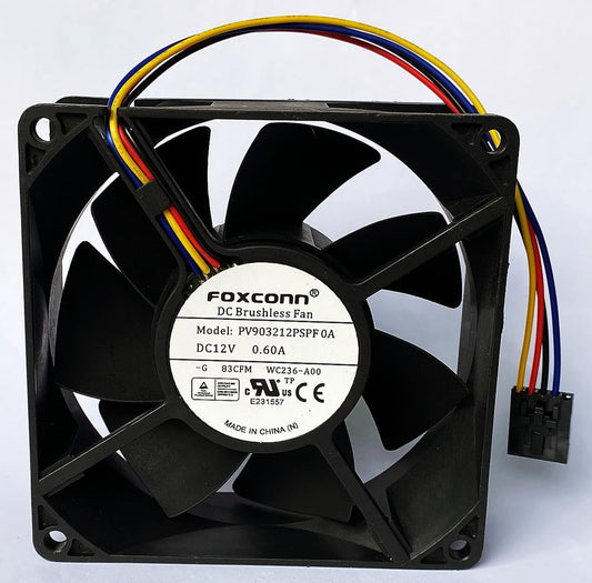 PV903212PSPF 0A Chassis CPU Cooling Fan PV903212PSPF OA 12V 0.60A 9232 9CM 4-Wire Server PWM Cooling Fan for PV903212PSPF 0A Cooling Fan