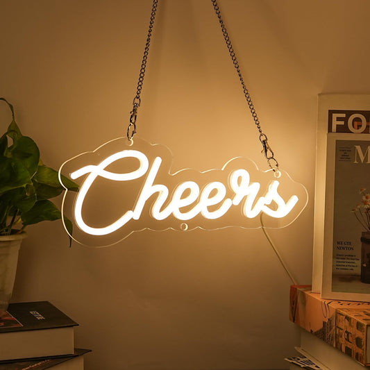 KANAYA Cheers Led Neon Sign Warm White 13.8 Inch