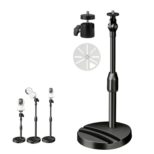 SamIdea Black No Drill Telescoping CCTV Security Camera Mount Bracket, Indoor Cameras Stand for Surveillance IP Camera,Arlo, Arlo Pro, Arlo Pro 2