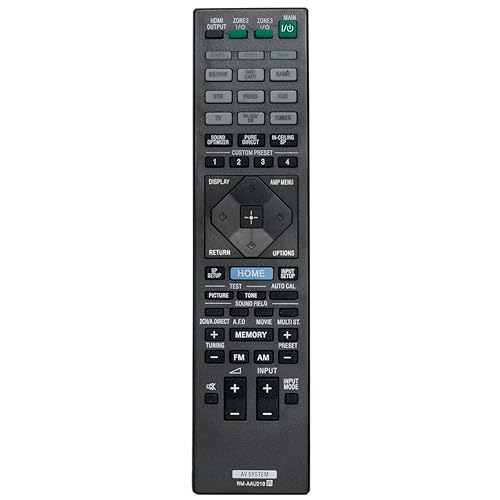 XVEFAT New RM-AAU210 Replace Remote for Sony STR-ZA1000ES, STR-ZA2000ES, STR-ZA3000ES Home Theatre AV Receiver, No Programming Needed, 2 x 1.5V AAA
