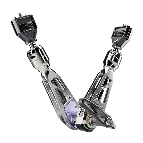 MOFAGE Talos Damping Magic Arm 11 Inches Adjustable Friction Power Articulating Magic Arm with 1/4" & 3/8" Thread Screw for Field Monitor, Camera