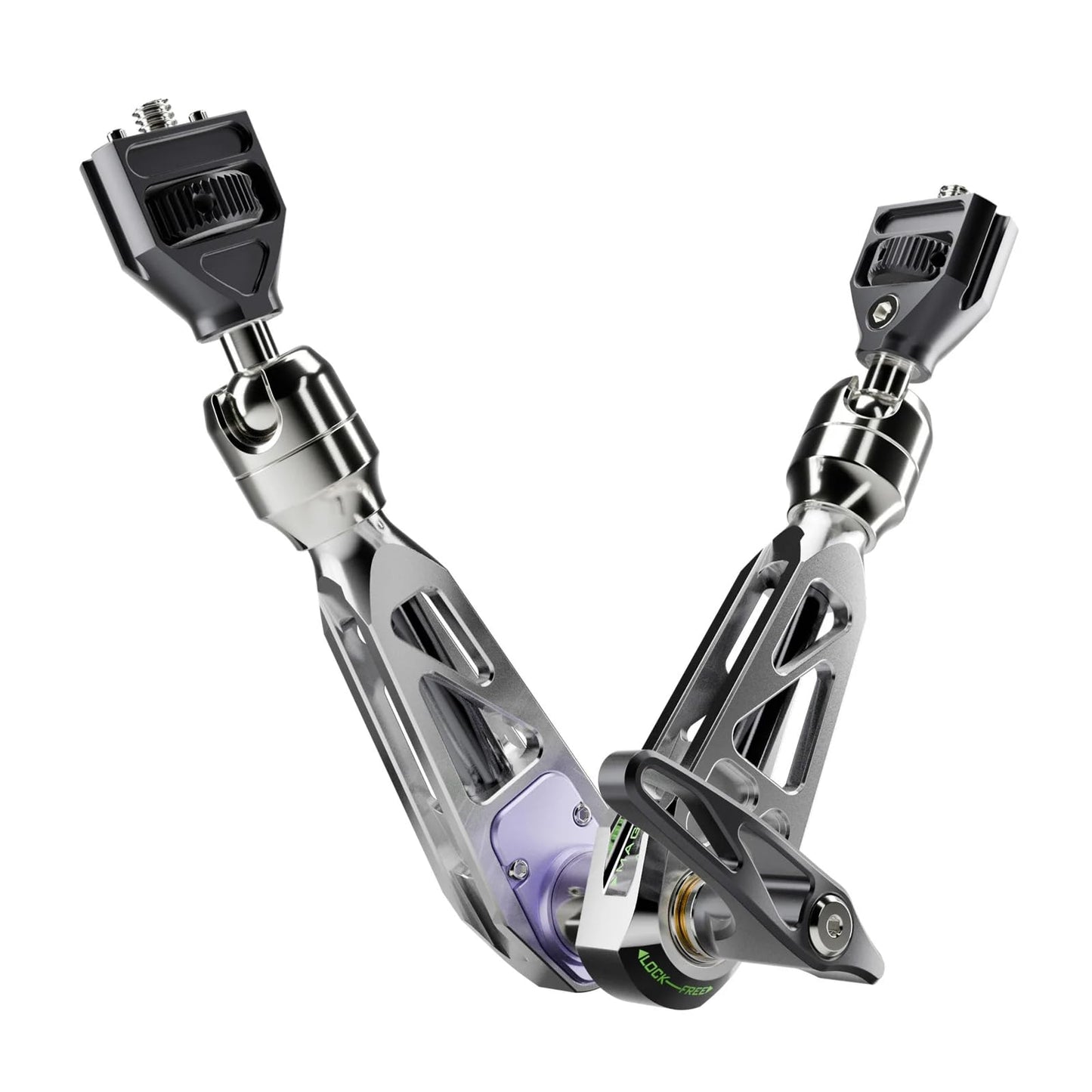 MOFAGE Talos Damping Magic Arm 11 Inches Adjustable Friction Power Articulating Magic Arm with 1/4" & 3/8" Thread Screw for Field Monitor, Camera