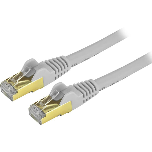 StarTech 25ft Cat6a Snagless Ethernet Cable, Gray (C6ASPAT25GR)