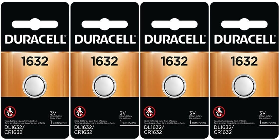 2 X 4 Pcs Lithium Battery ECR1632 CR1632 DL 1632 3V Batteries