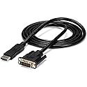 StarTech.com 6ft (1.8m) DisplayPort to DVI Cable, DP to DVI-D Video Adapter Converter Cable, Replaced by DP2DVI2MM6