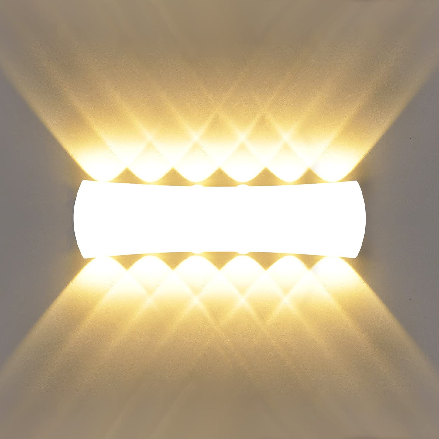Kawell 12W Modern Wall Sconces LED Wall Light Up Down Indoor Outdoor Aluminum Wall Lamp LED Waterproof IP65 for Bedroom Living Room Bathroom Stairs