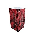 Carbon Fiber Gaming Skin Compatible with Microsoft Xbox Series X Digital Edition - Red Hexa Camo - Premium 3M Vinyl Protective Wrap Decal Cover - Easy